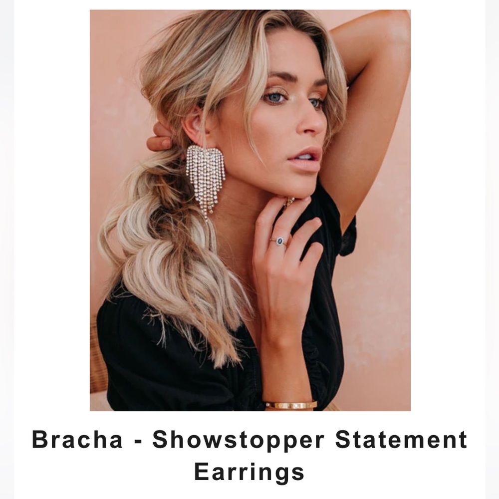 Gold Showstopper statement earrings